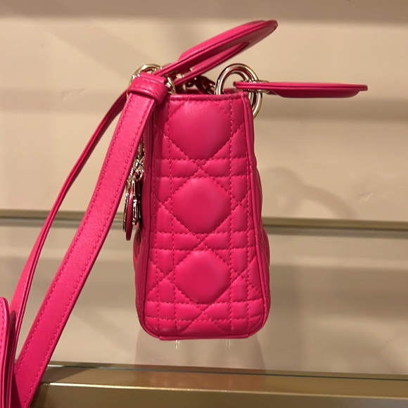 Mini Lady Dior bag hot pink - Picture 10 of 16